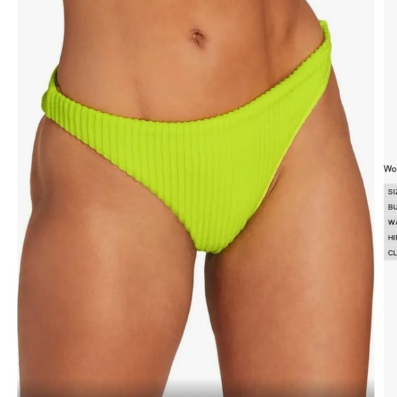 ANDIE Swim Neon Lemon Bikini Size Small NWT - Picture 2 of 4